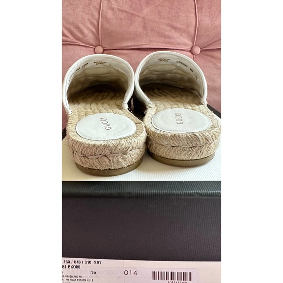 Gucci GG Marmont Matelasse White Espadrilles - Picture 6 of 16